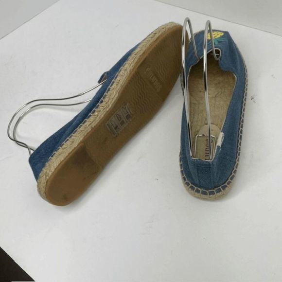 Soludos Blue Denim Pineapple Espadrilles Flats‎ - Picture 5 of 5